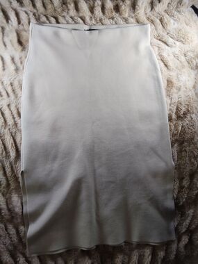 Express Cream Pencil Skirt